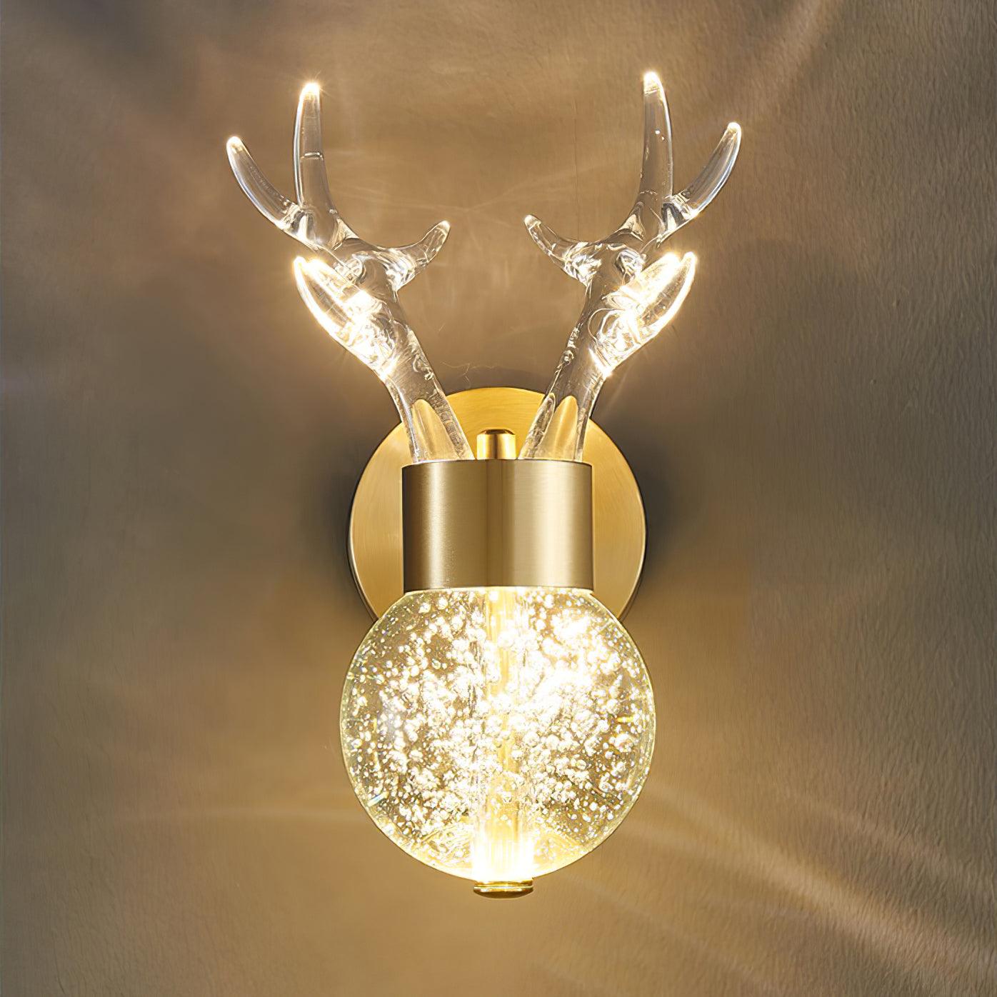 Timber Lampe Murale en Cristal de Cerf de Luxe Postmoderne - Neutralighting