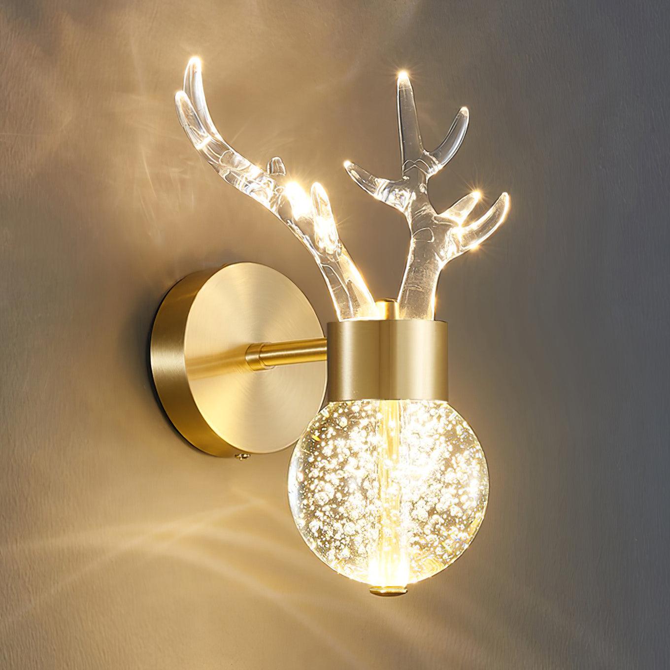 Timber Lampe Murale en Cristal de Cerf de Luxe Postmoderne - Neutralighting