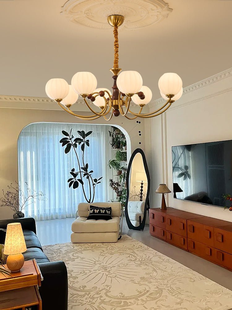 Omirara Chandelier en Bois Vintage - Neutralighting