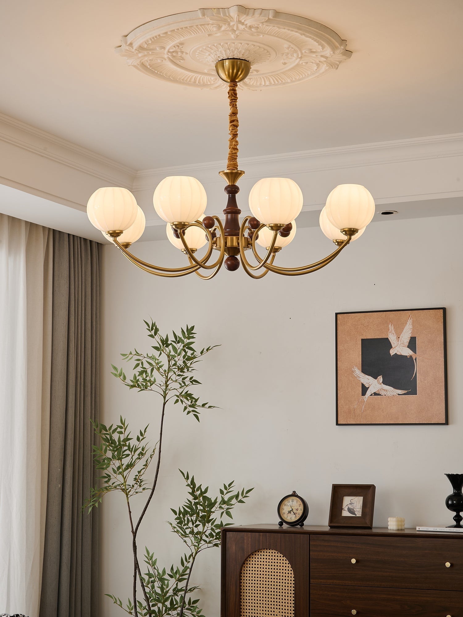 Omirara Chandelier en Bois Vintage - Neutralighting