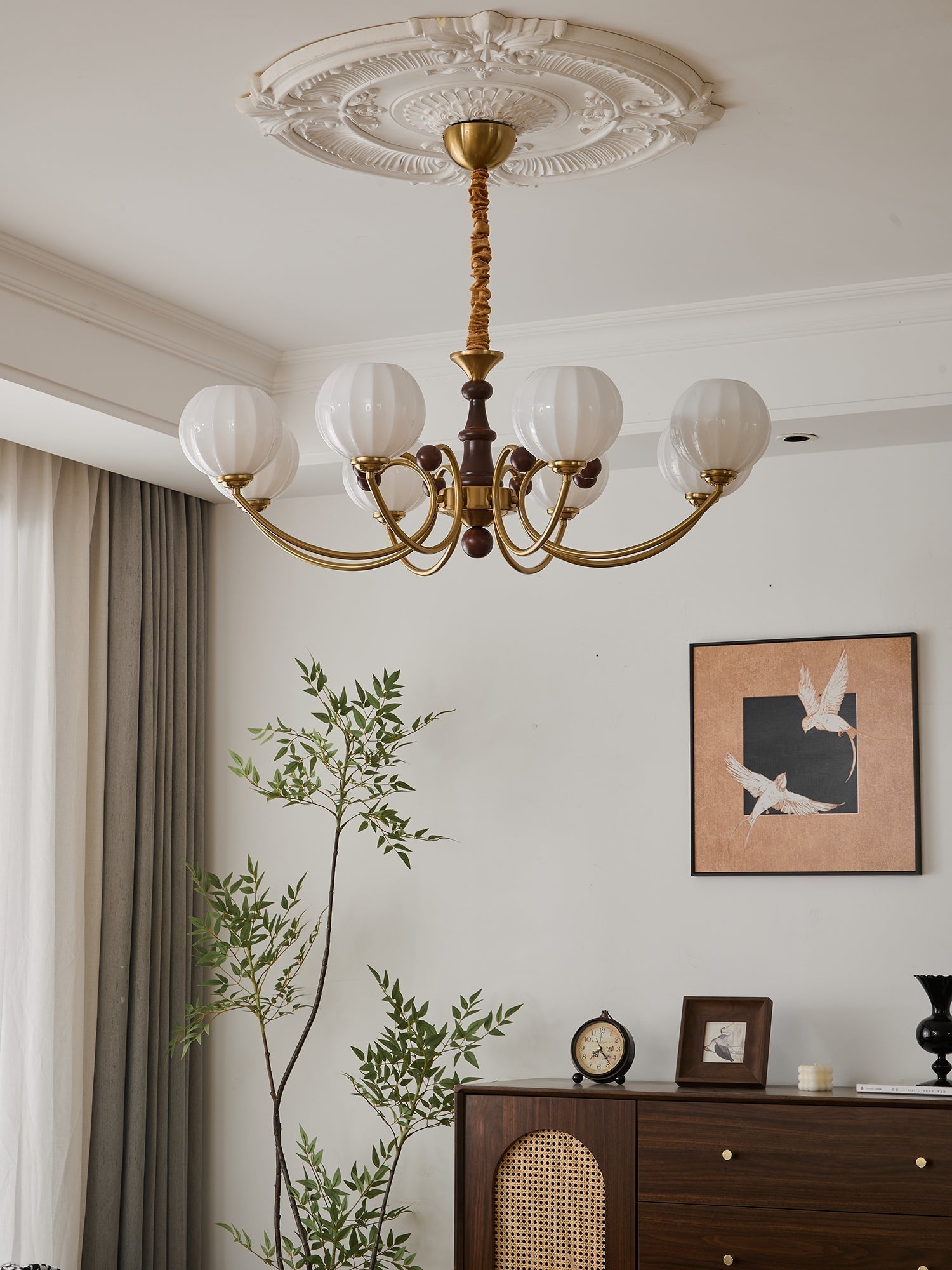 Omirara Chandelier en Bois Vintage - Neutralighting