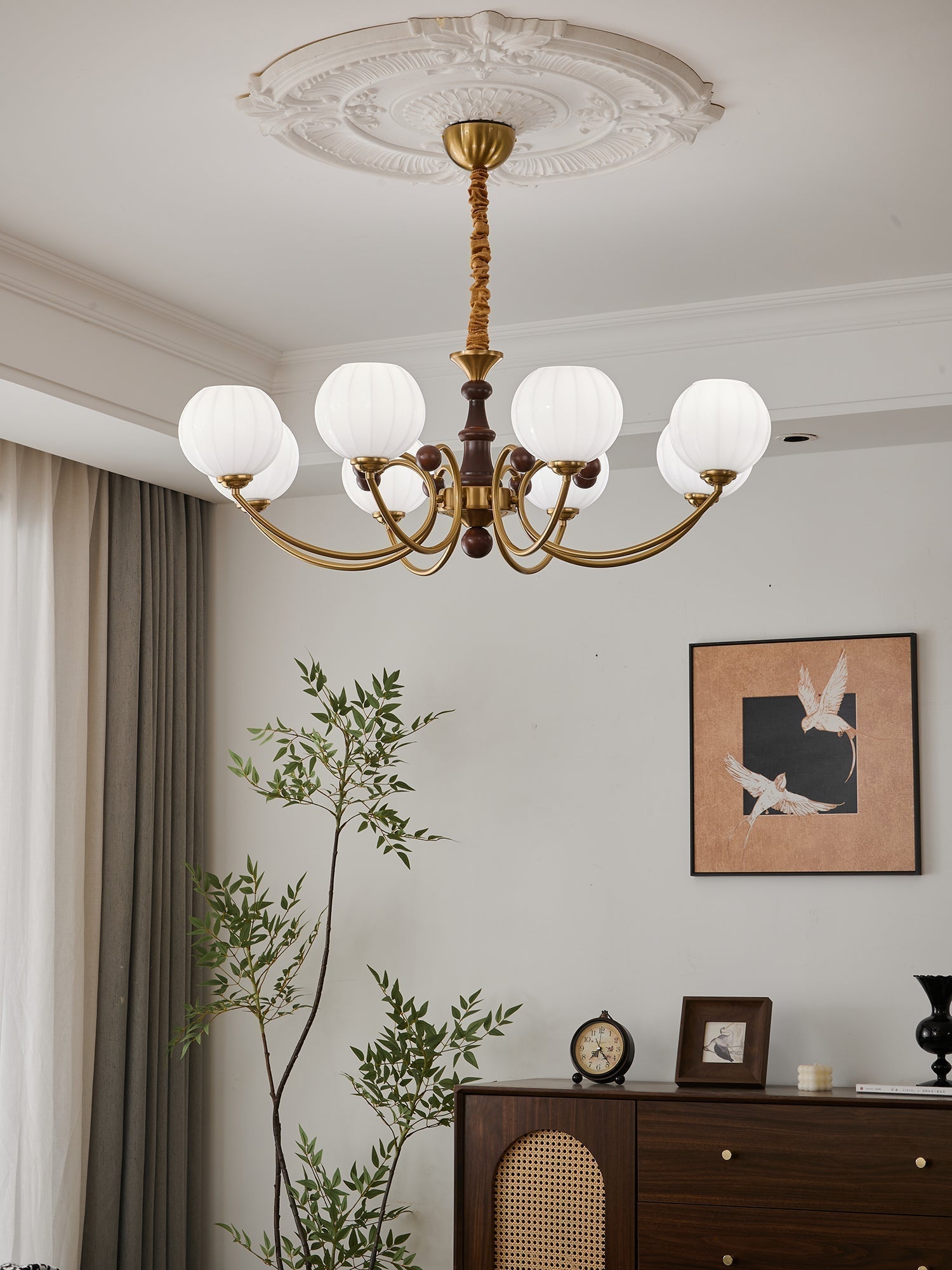 Omirara Chandelier en Bois Vintage - Neutralighting