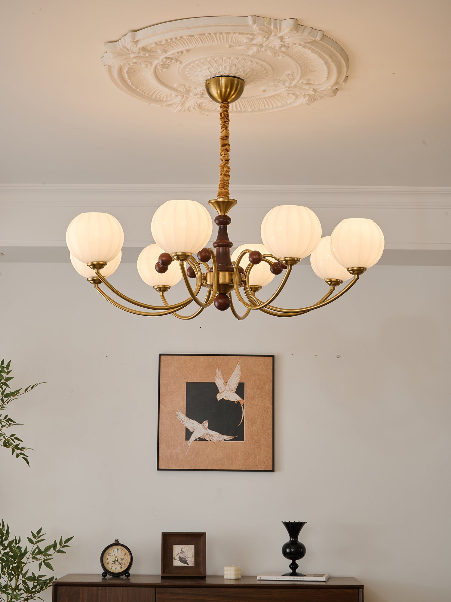 Omirara Chandelier en Bois Vintage - Neutralighting