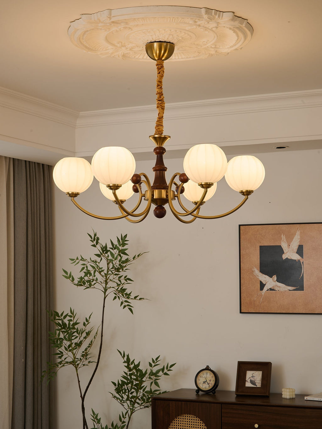 Omirara Chandelier en Bois Vintage - Neutralighting