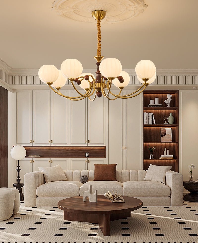 Omirara Chandelier en Bois Vintage - Neutralighting