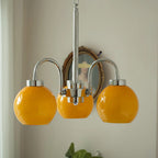 Lustra Chandelier Boules en Verre Jaune - Neutralighting