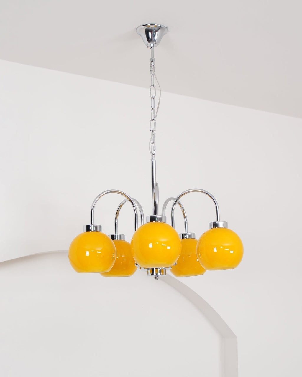Lustra Chandelier Boules en Verre Jaune - Neutralighting