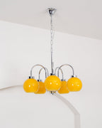 Lustra Chandelier Boules en Verre Jaune - Neutralighting