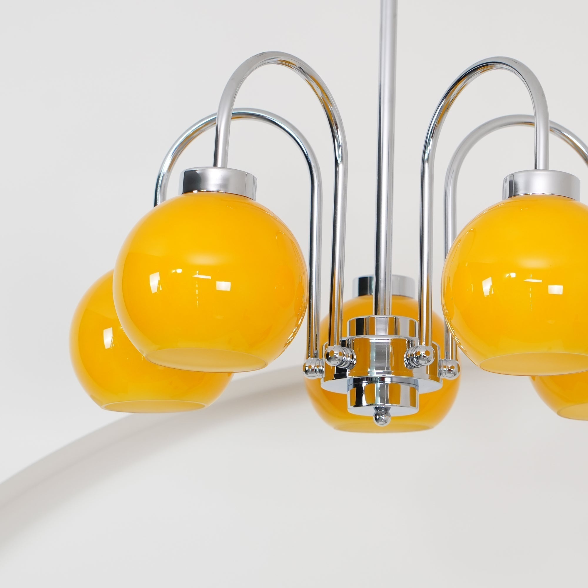 Lustra Chandelier Boules en Verre Jaune - Neutralighting