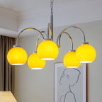 Lustra Chandelier Boules en Verre Jaune - Neutralighting