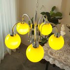 Lustra Chandelier Boules en Verre Jaune - Neutralighting