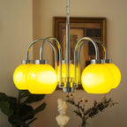 Lustra Chandelier Boules en Verre Jaune - Neutralighting