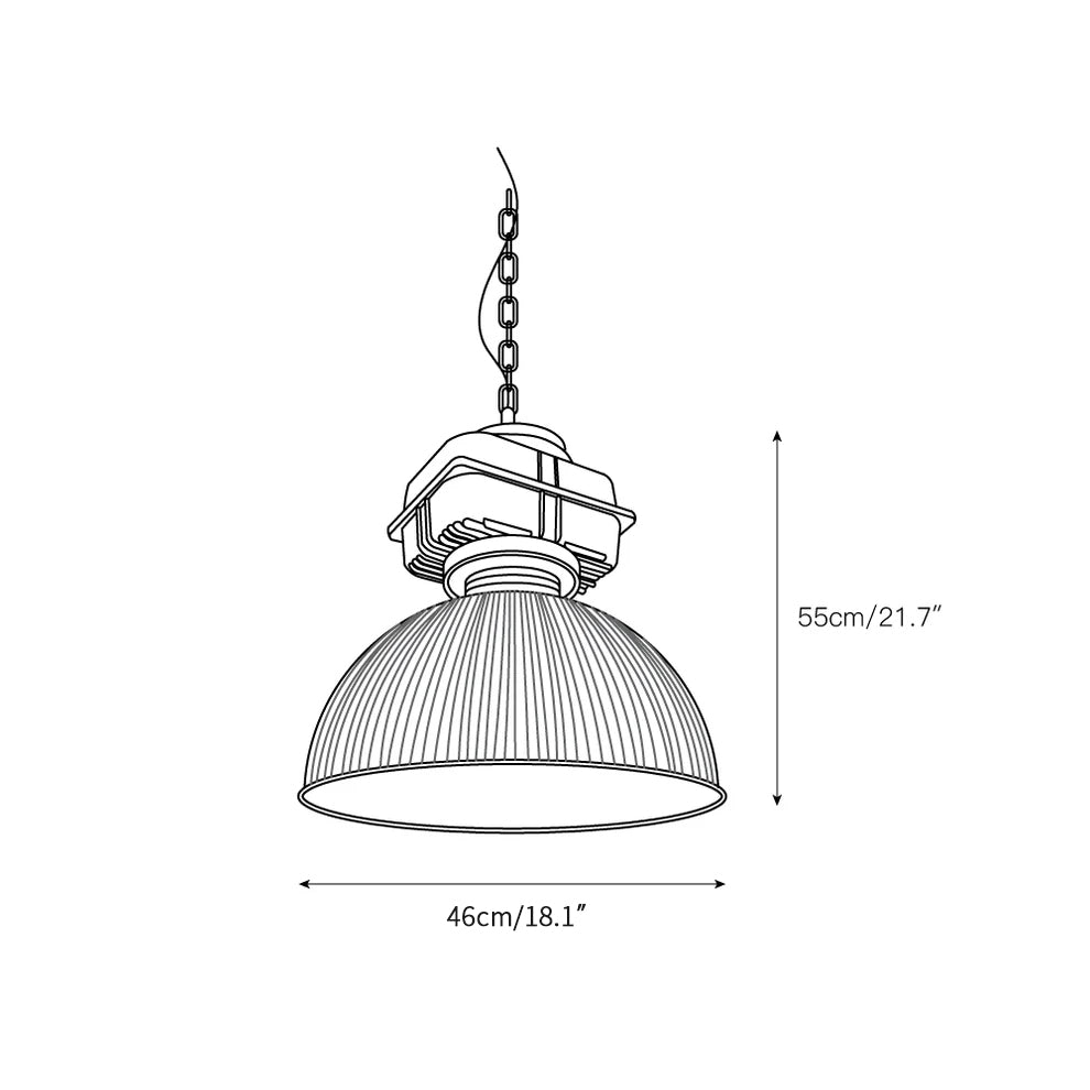 Vosilis Suspension Vintage en Métal et Verre Style Ferme - Neutralighting