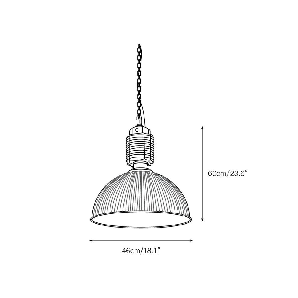 Vosilis Suspension Vintage en Métal et Verre Style Ferme - Neutralighting
