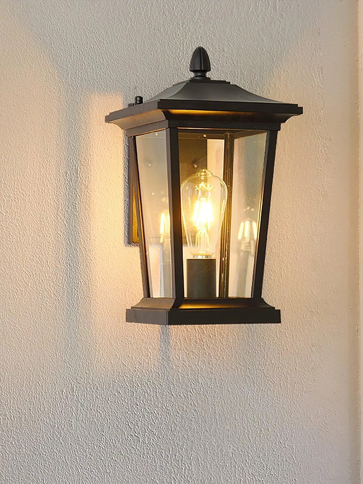 Edwin Applique Murale Extérieure En Verre Élégance Cage À Oiseaux - Neutralighting