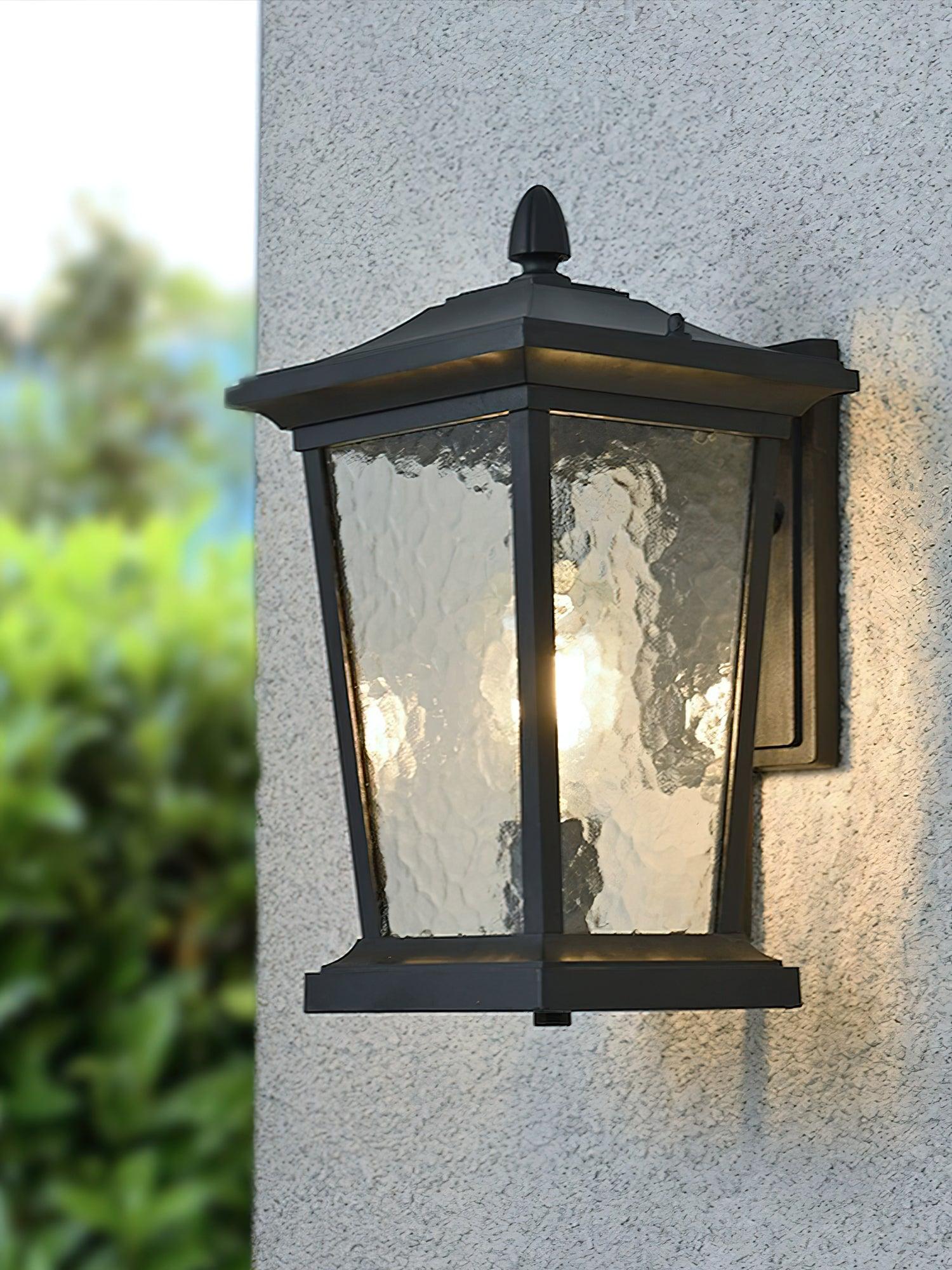 Edwin Applique Murale Extérieure En Verre Élégance Cage À Oiseaux - Neutralighting