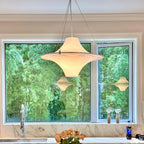 Solara Lampe suspendue en acrylique en forme d'OVNI pour salon contemporain - Neutralighting