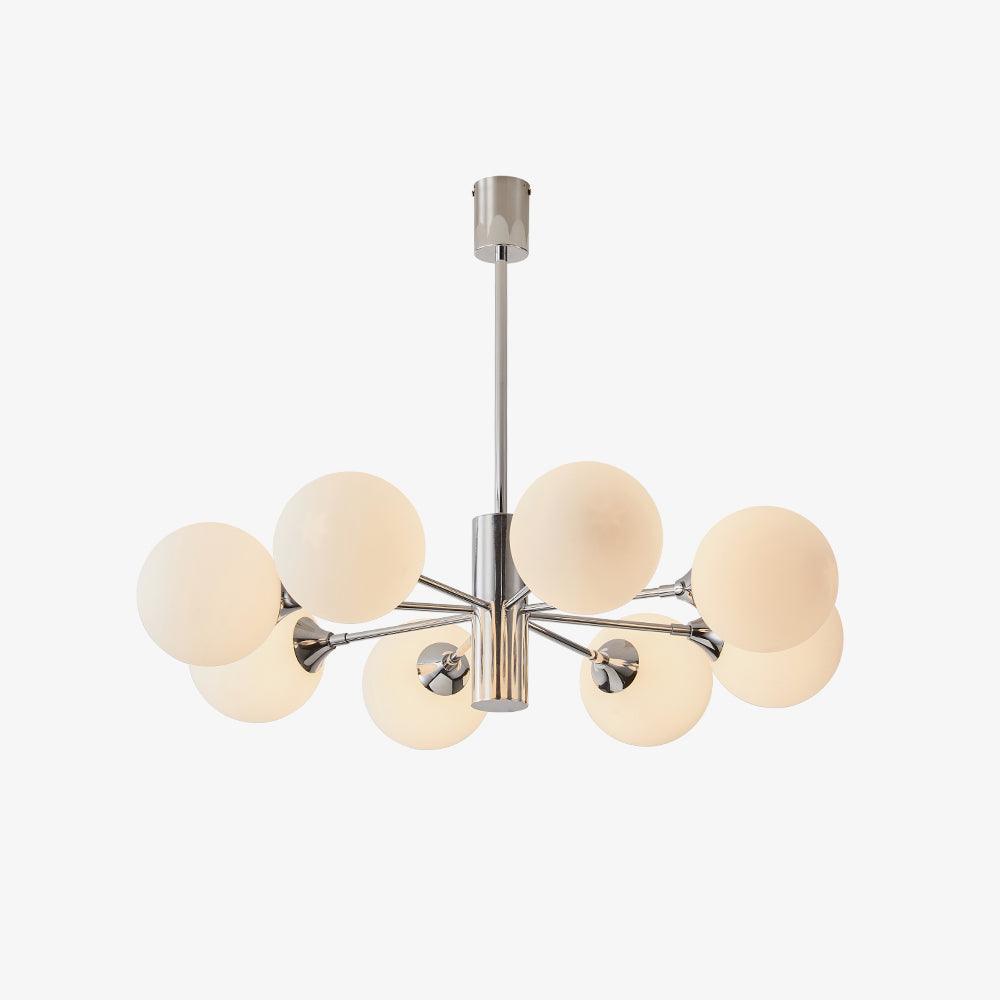 Lustra Chandelier Globe en Verre Chromé - Neutralighting