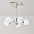 Lustra Chandelier Globe en Verre Chromé - Neutralighting