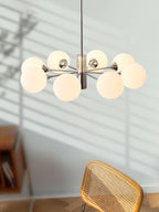 Lustra Chandelier Globe en Verre Chromé - Neutralighting