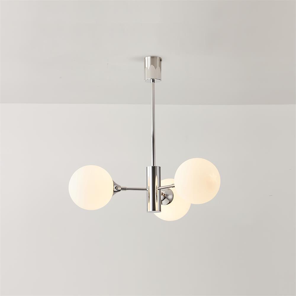 Lustra Chandelier Globe en Verre Chromé - Neutralighting