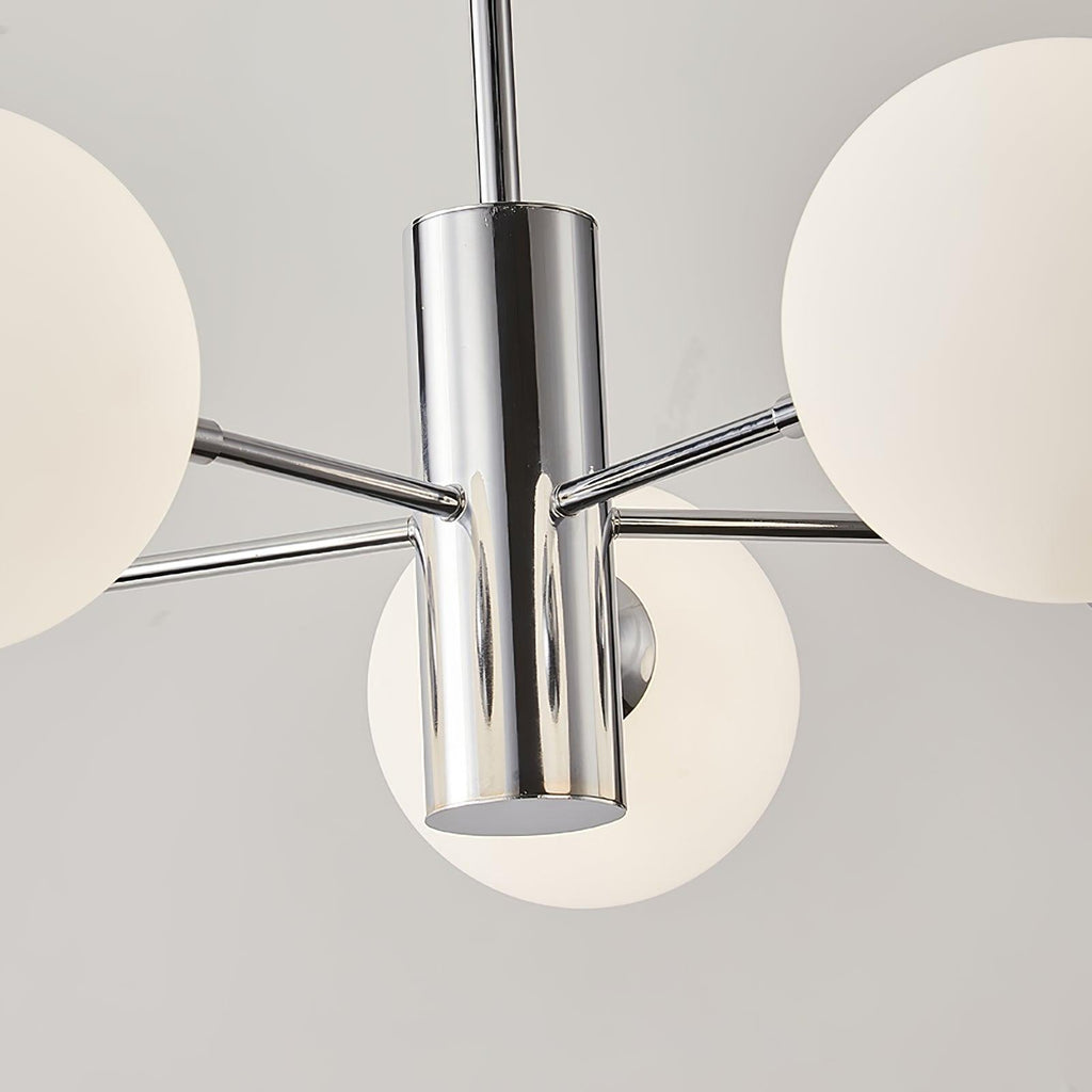 Lustra Chandelier Globe en Verre Chromé - Neutralighting