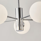 Lustra Chandelier Globe en Verre Chromé - Neutralighting