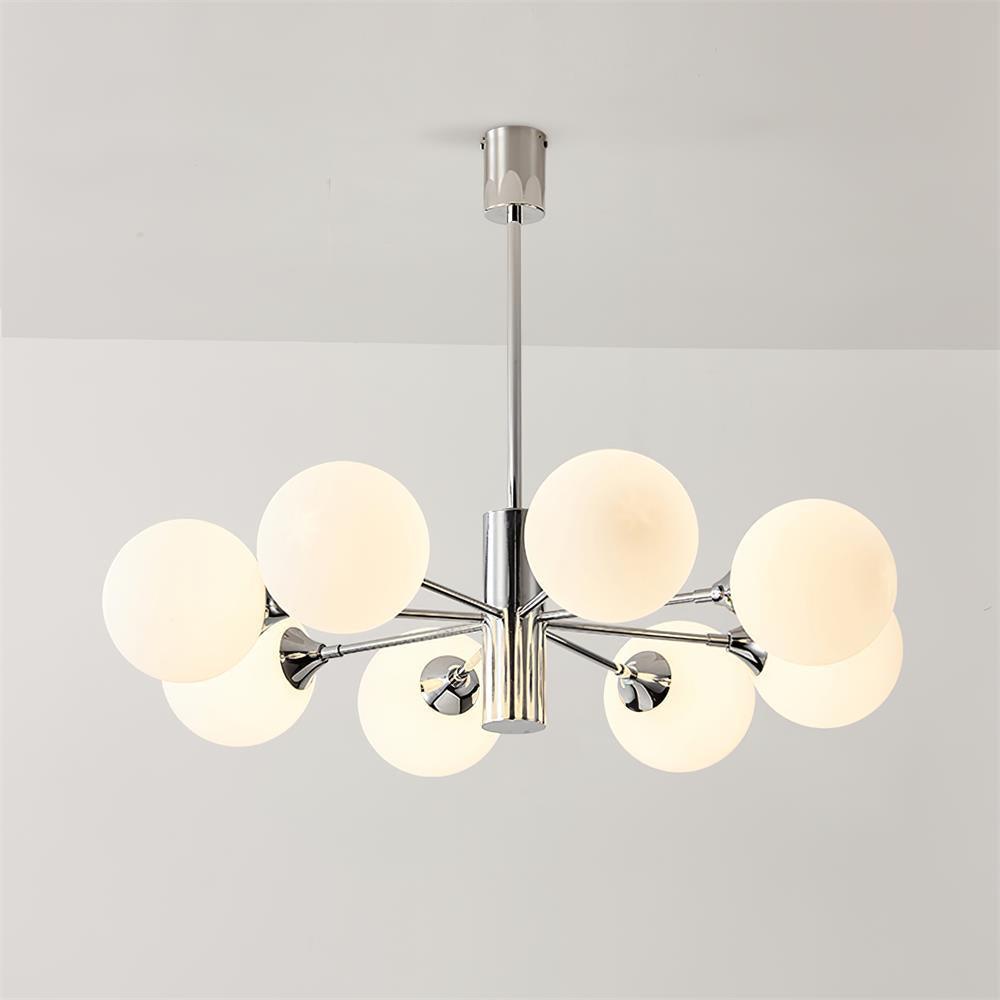 Lustra Chandelier Globe en Verre Chromé - Neutralighting