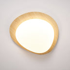 Solara Plafonnier Galet en Noyer Acrylique LED - Neutralighting
