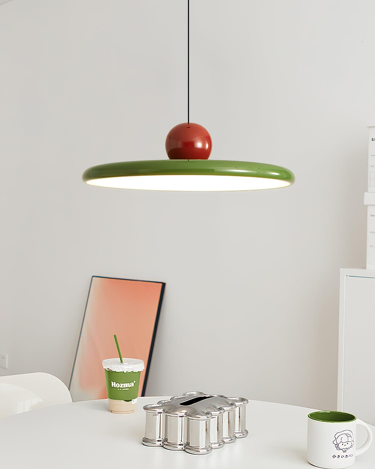 Lustra Lampe Pendante Swag Verte et Rouge - Neutralighting
