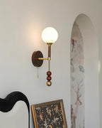Dream Applique Murale Vintage Verre Bois Noyer - Neutralighting