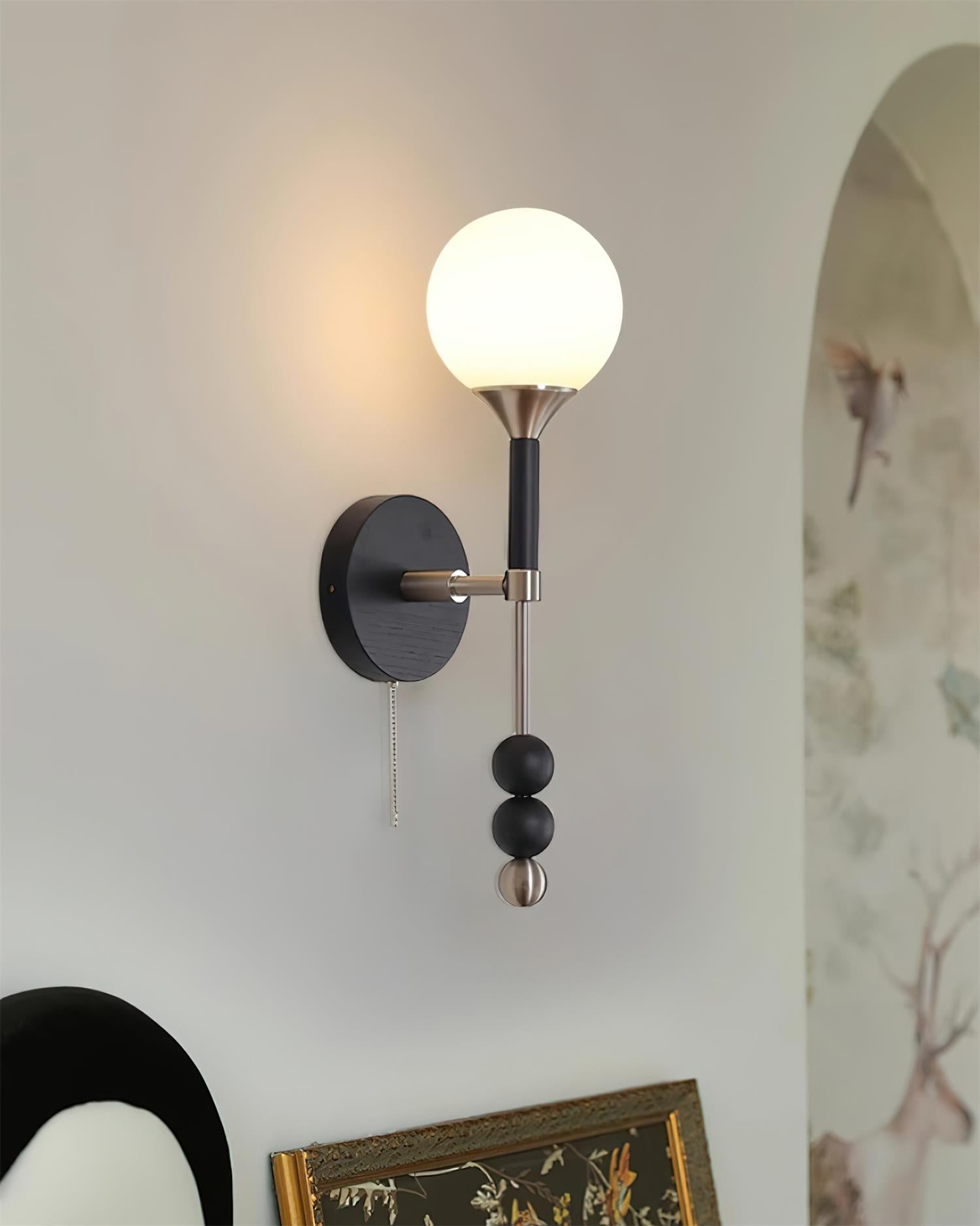Dream Applique Murale Vintage Verre Bois Noyer - Neutralighting