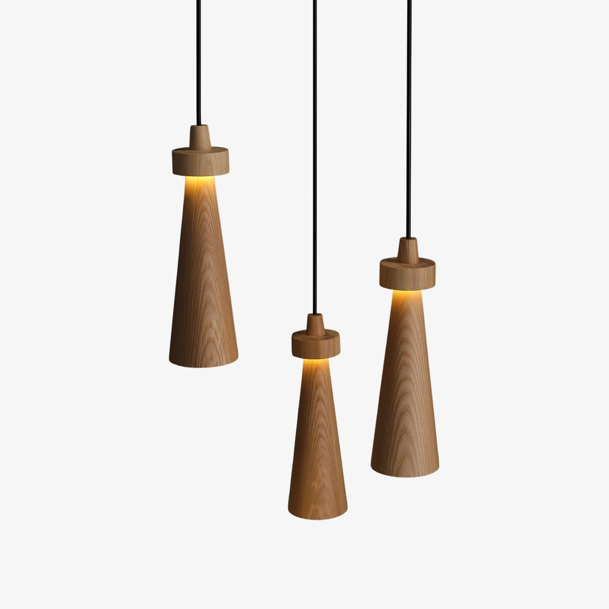 Taper Suspension en Bois Minimaliste - Neutralighting