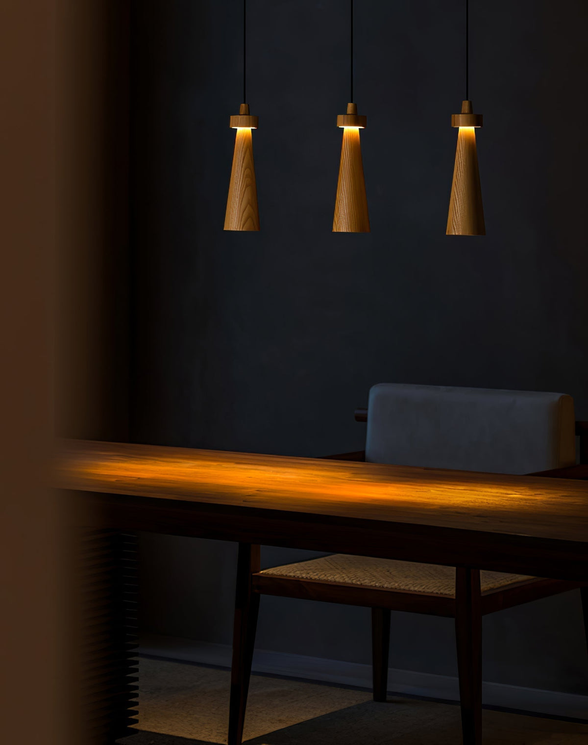Taper Suspension en Bois Minimaliste - Neutralighting