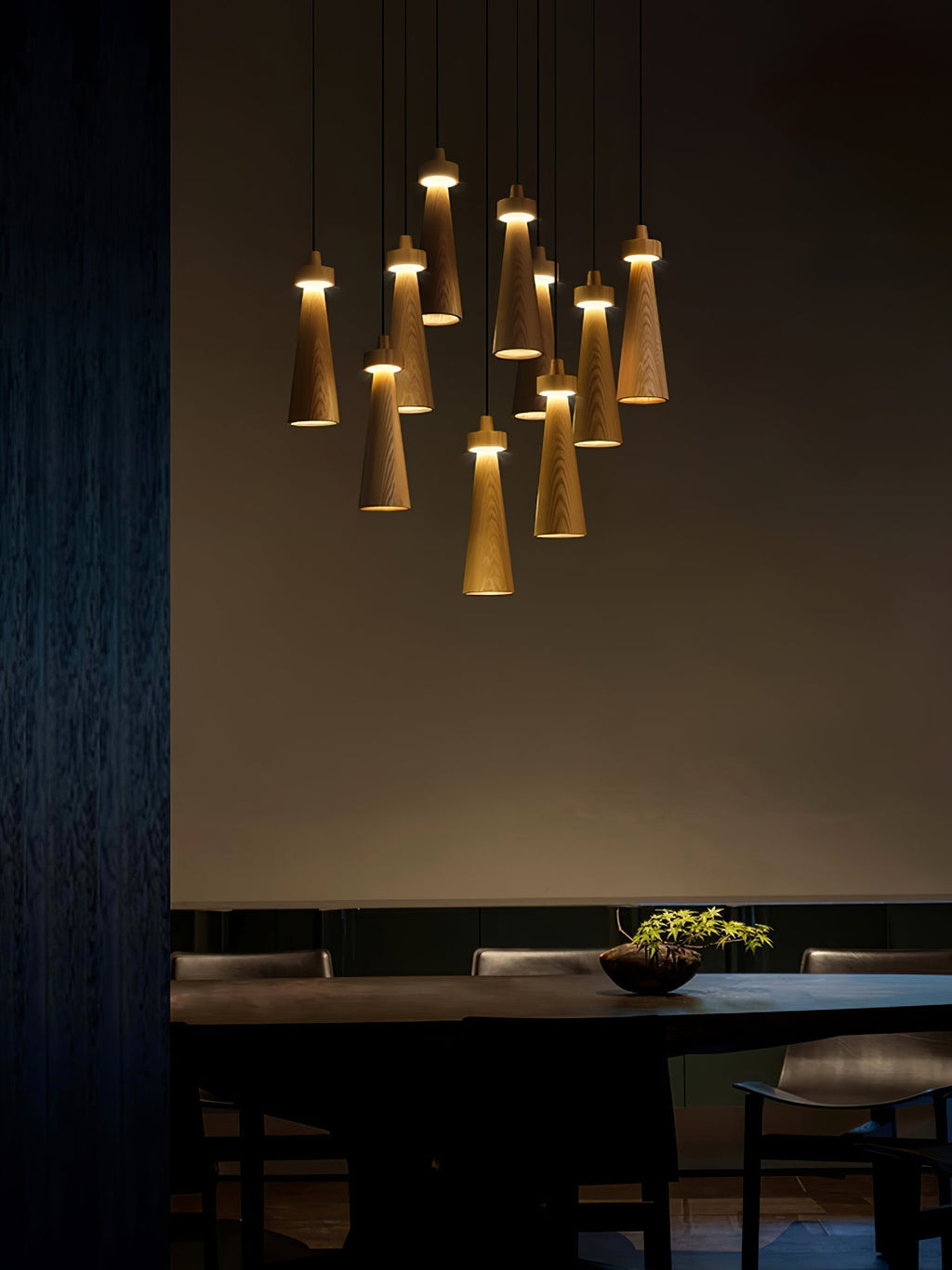 Taper Suspension en Bois Minimaliste - Neutralighting