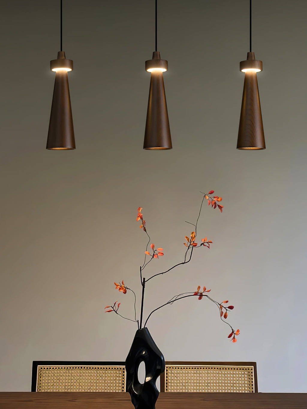 Taper Suspension en Bois Minimaliste - Neutralighting