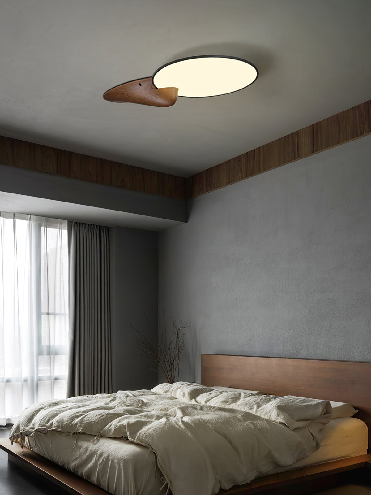 Zovenel Premium Élégance Pic Bois Plafonnier - Neutralighting
