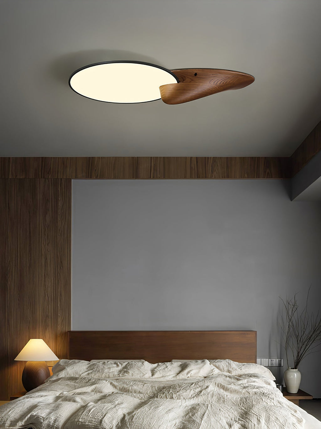 Zovenel Premium Élégance Pic Bois Plafonnier - Neutralighting