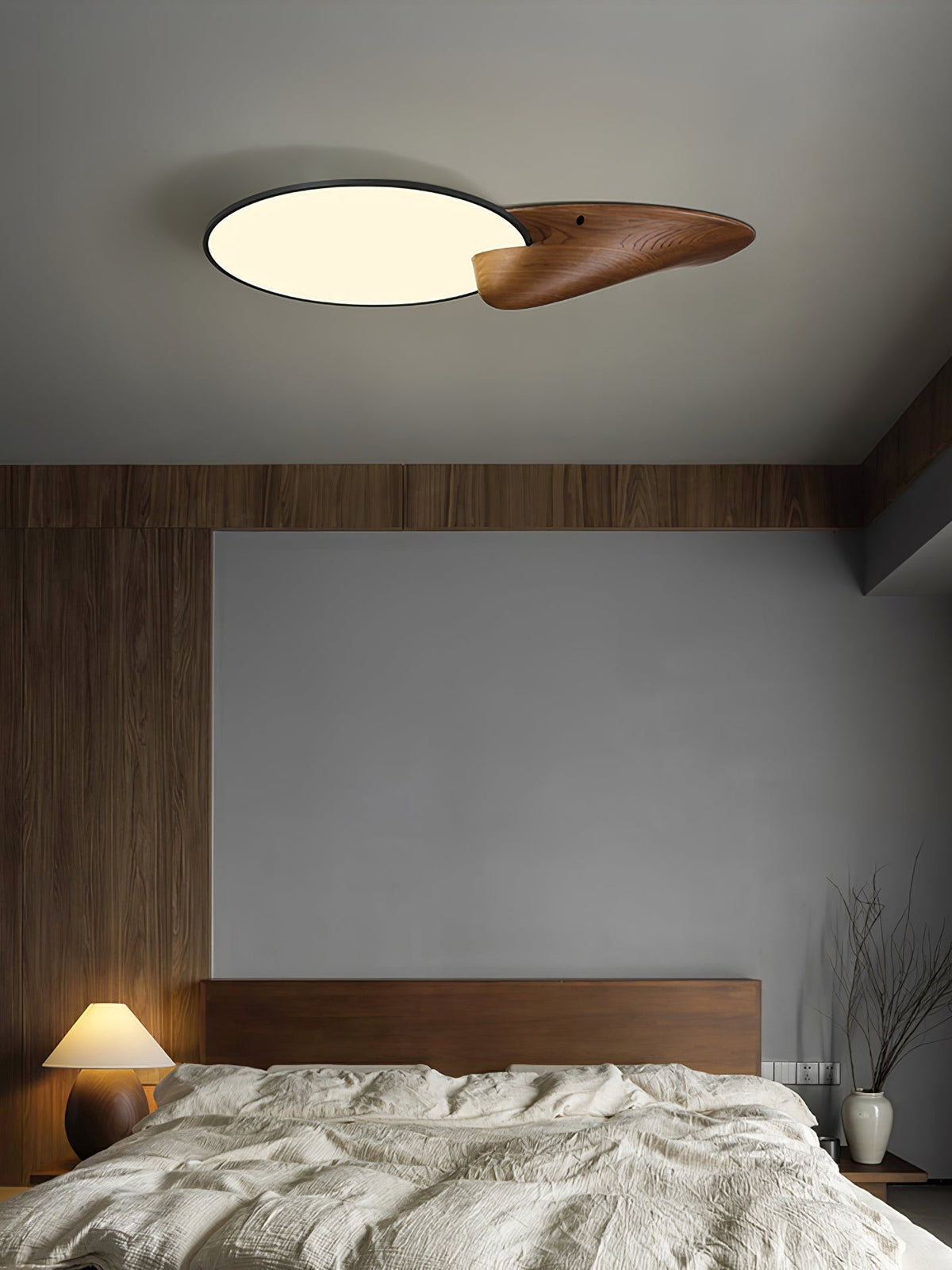 Zovenel Premium Élégance Pic Bois Plafonnier - Neutralighting