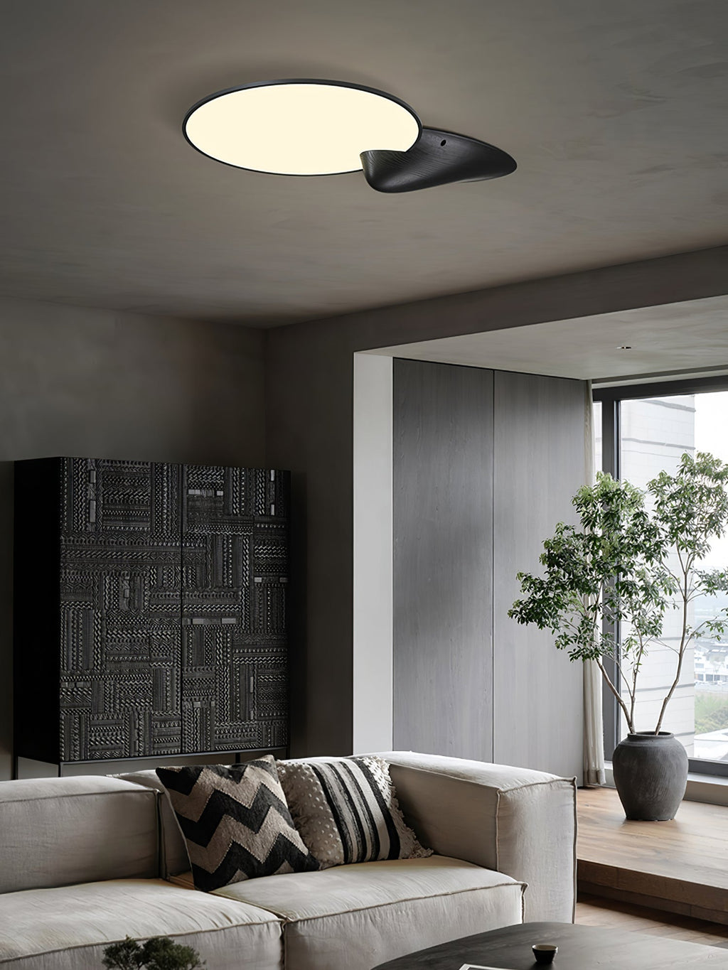 Zovenel Premium Élégance Pic Bois Plafonnier - Neutralighting