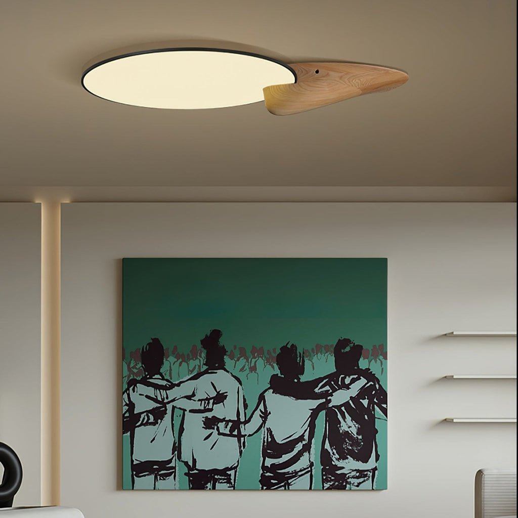 Zovenel Premium Élégance Pic Bois Plafonnier - Neutralighting