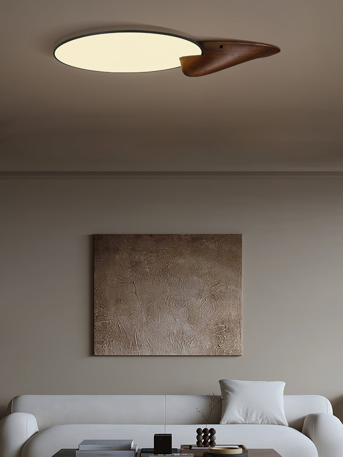 Zovenel Premium Élégance Pic Bois Plafonnier - Neutralighting