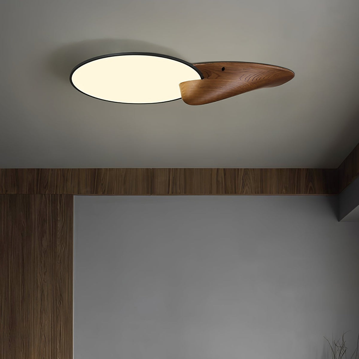 Zovenel Premium Élégance Pic Bois Plafonnier - Neutralighting