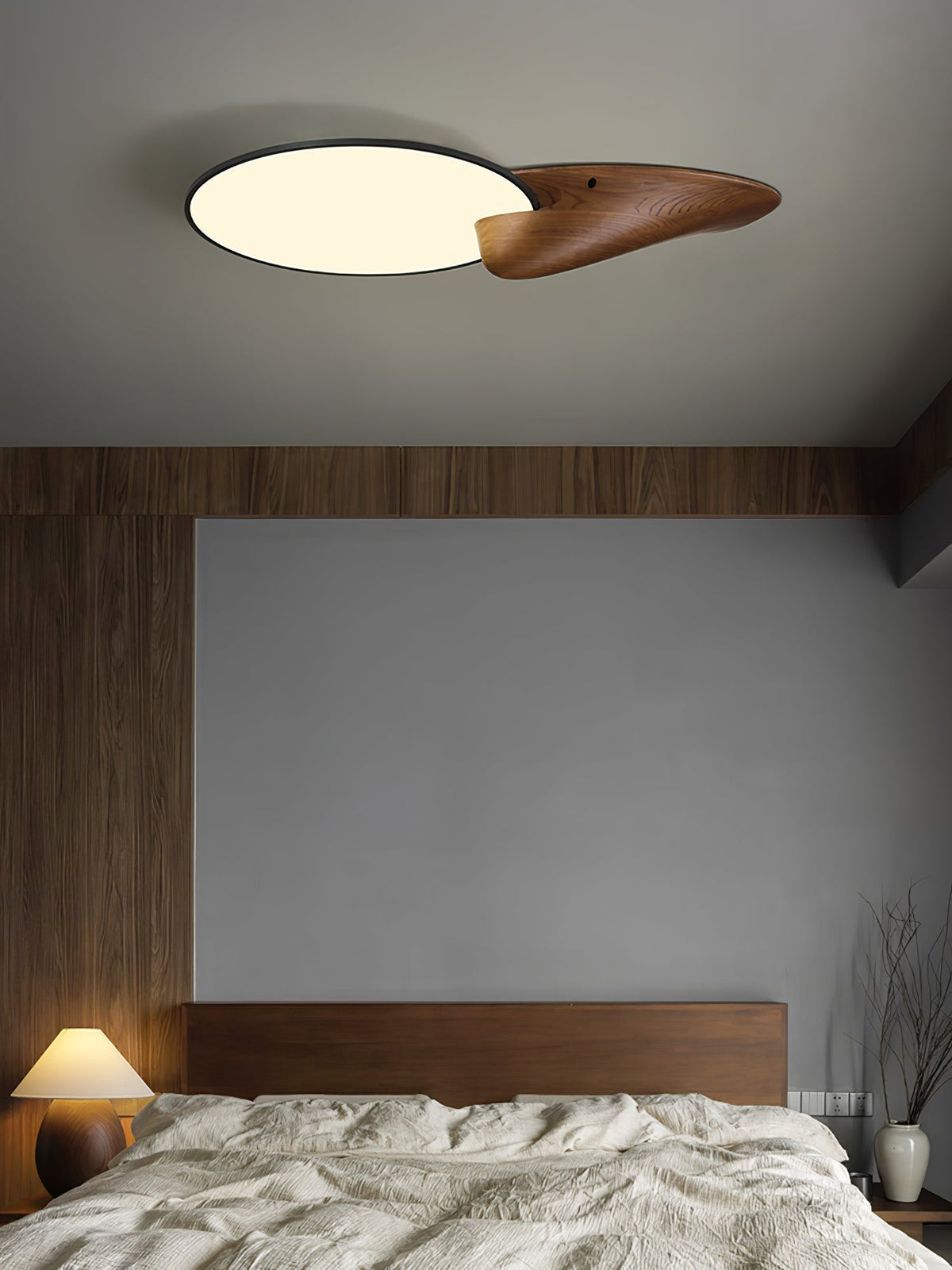 Zovenel Premium Élégance Pic Bois Plafonnier - Neutralighting