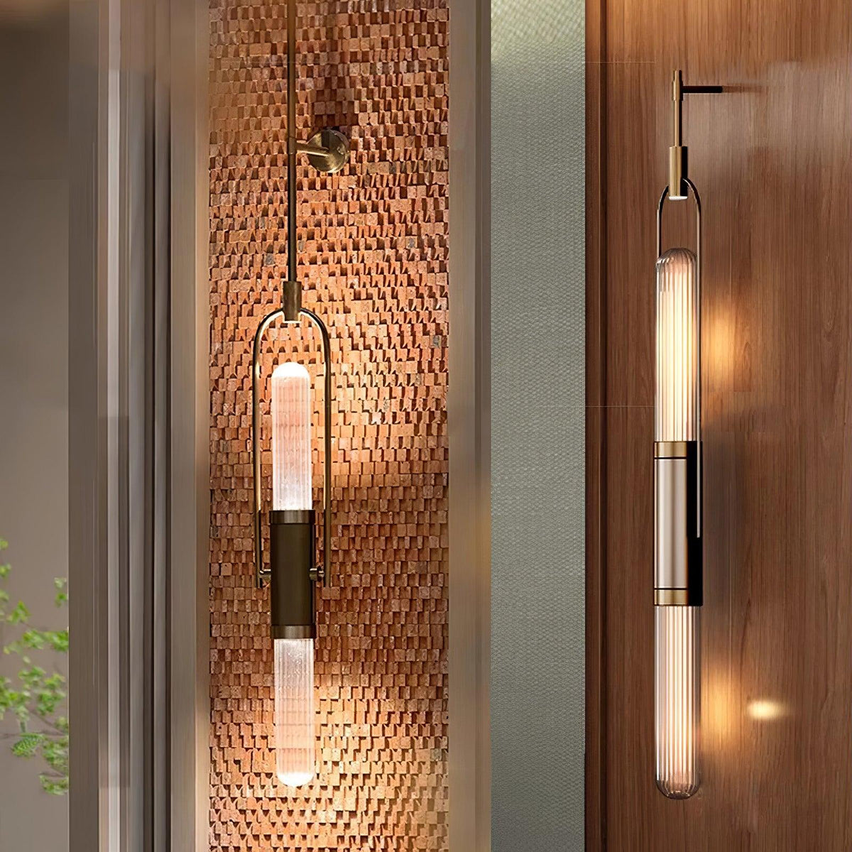 Olraeos Applique Murale Longue Arc en Verre Art Nordic - Neutralighting