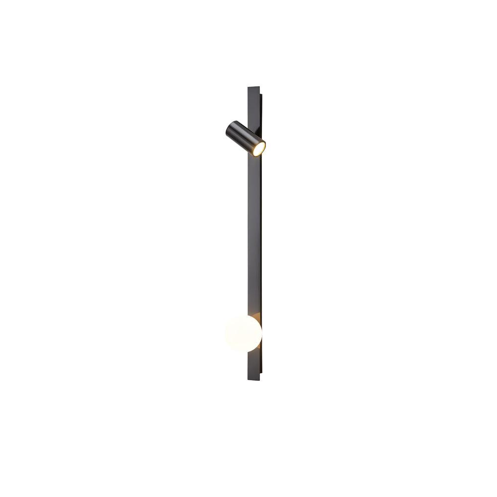 Evlaeiel Long Arm Plug-in Brass Glass Wall Light - Neutralighting