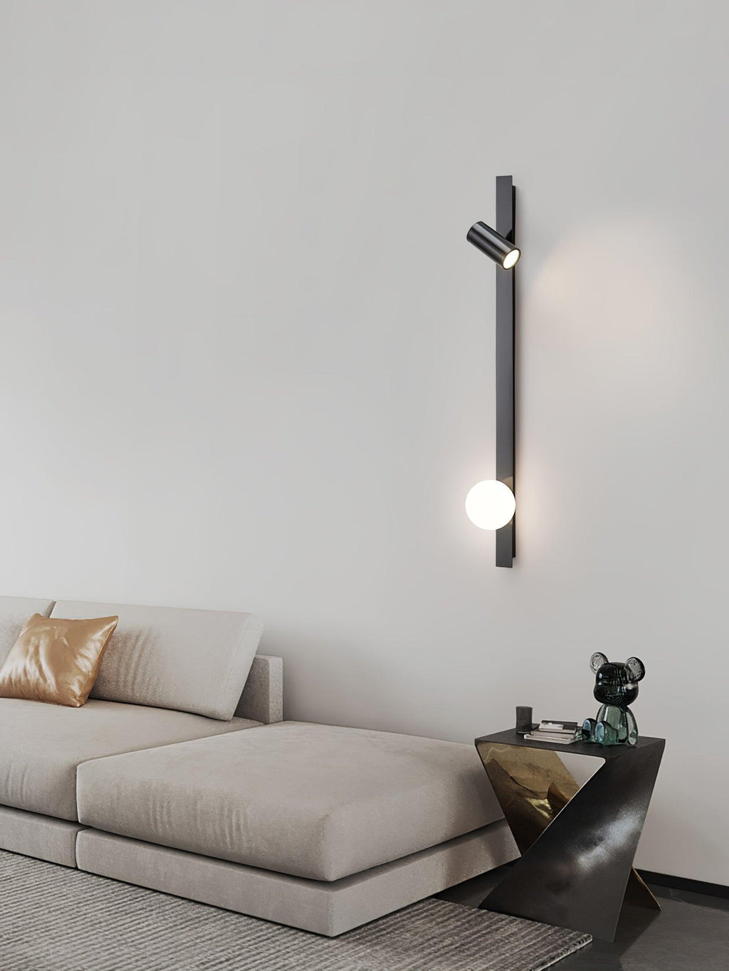 Elarise Lampe Murale en Laiton et Verre Minimaliste - Neutralighting