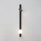 Evlaeiel Long Arm Plug-in Brass Glass Wall Light - Neutralighting