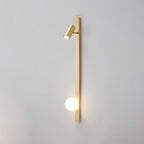 Elarise Lampe Murale en Laiton et Verre Minimaliste - Neutralighting