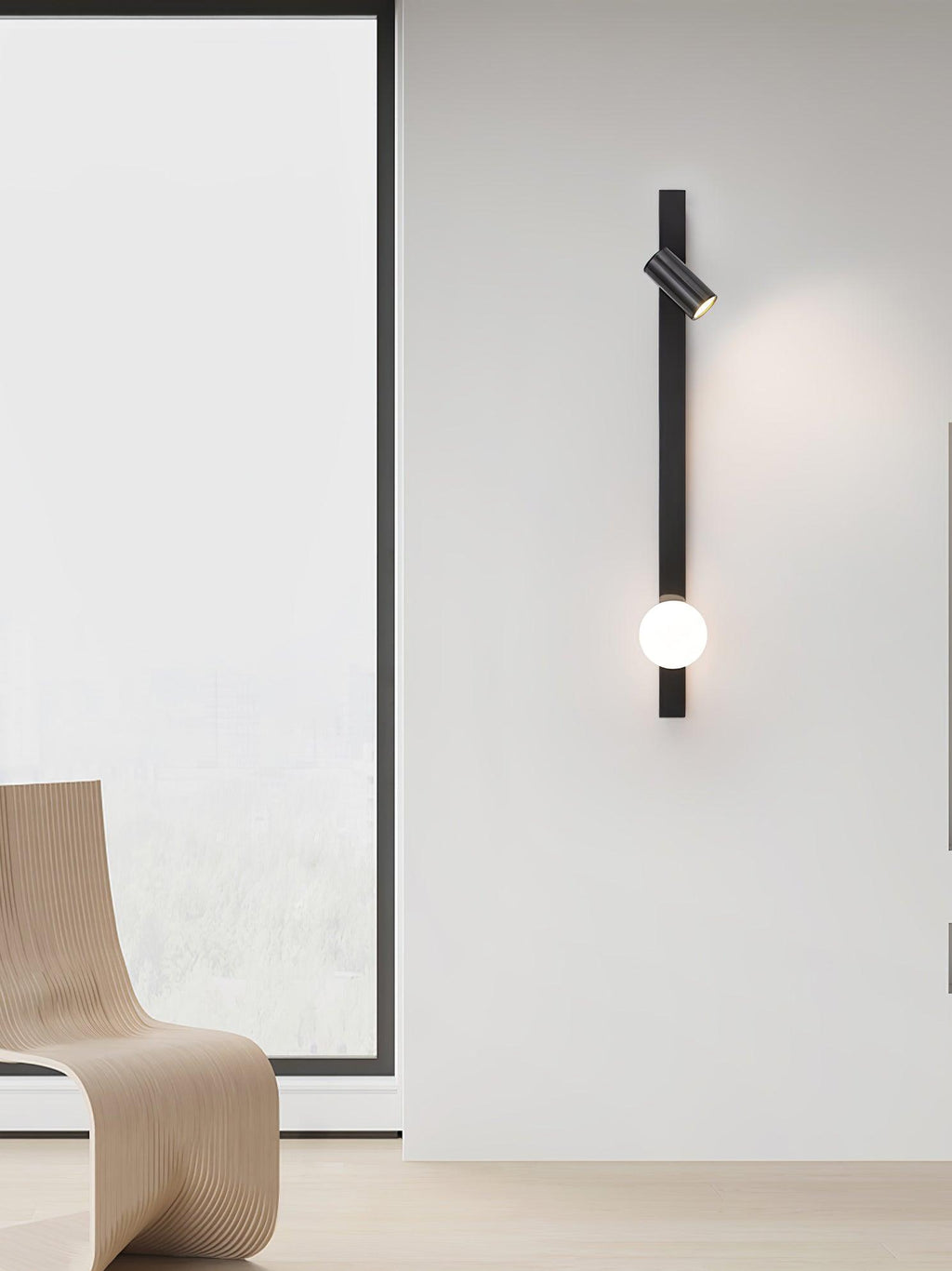 Elarise Lampe Murale en Laiton et Verre Minimaliste - Neutralighting